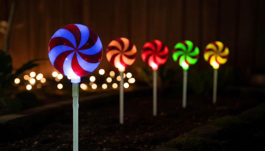 Color-Changing Lollipop Pathway Lights