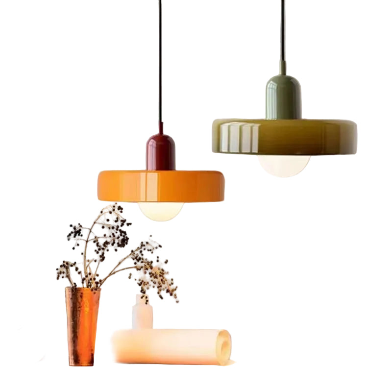 Nordic Retro Glass Pendant Light
