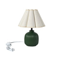 12.5-Inch Green Ceramic Table Lamp