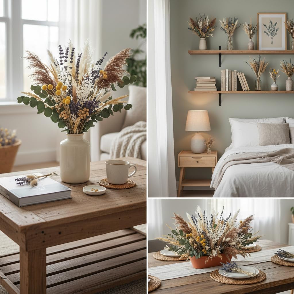 Modern Wooden Wall Vase Set of 2
