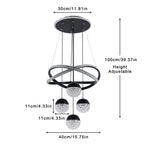 Modern 3-Color LED Chandelier