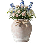 6.5-Inch Rustic Terracotta Ceramic Vase