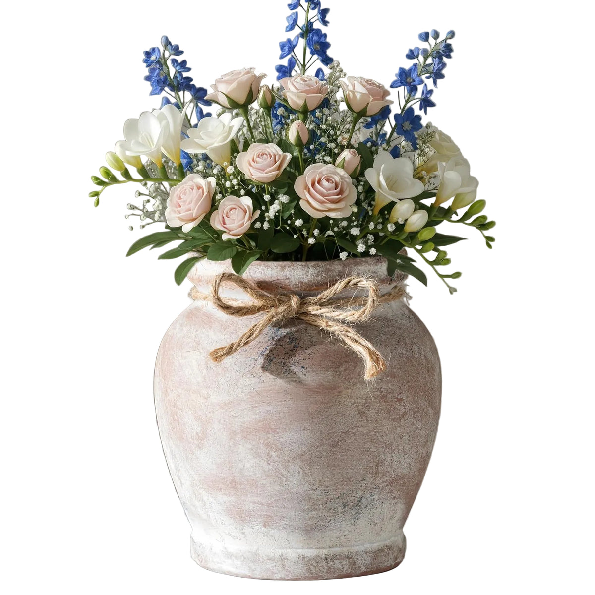 6.5-Inch Rustic Terracotta Ceramic Vase