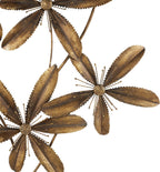 Gold Floral Metal Wall Decor