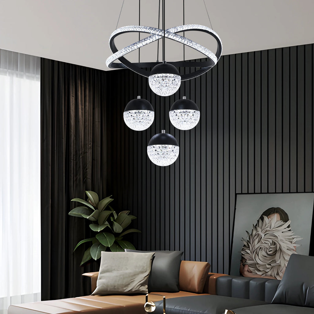 Modern 3-Color LED Chandelier