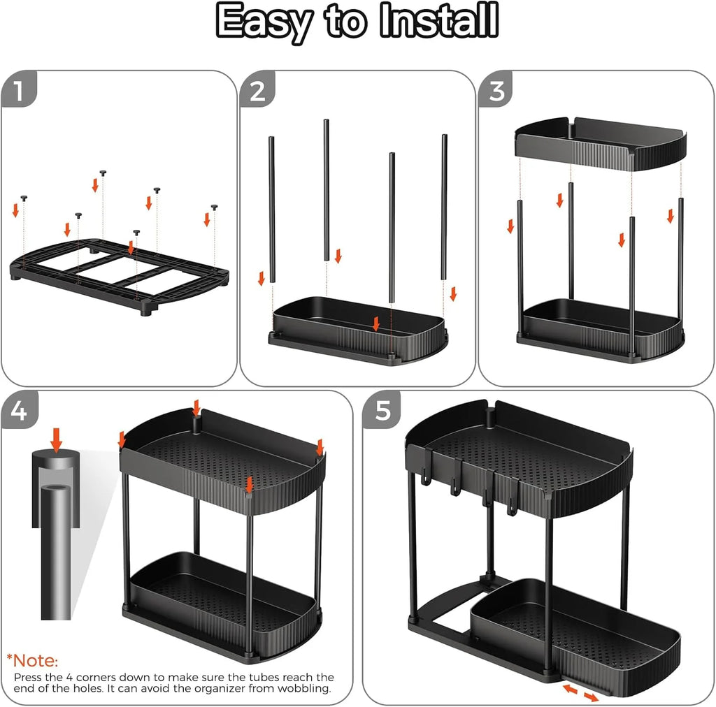 2-Pack Pull-Out Under-Sink Organizers