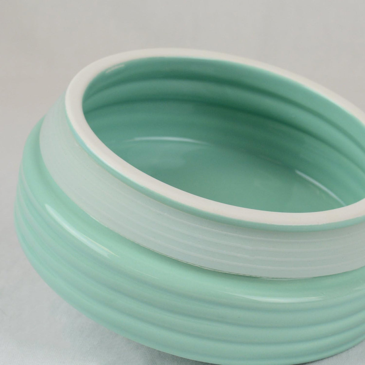 Aqua Ceramic Cookie Jar