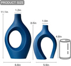 Modern Ceramic Vase Set of 2