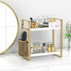 Bathroom Counter Organizer with Side Basket