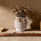 6.5-Inch Rustic Terracotta Ceramic Vase