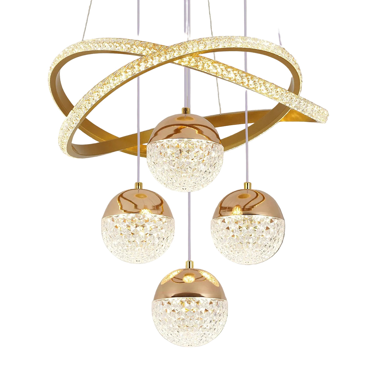 Modern 3-Color LED Chandelier
