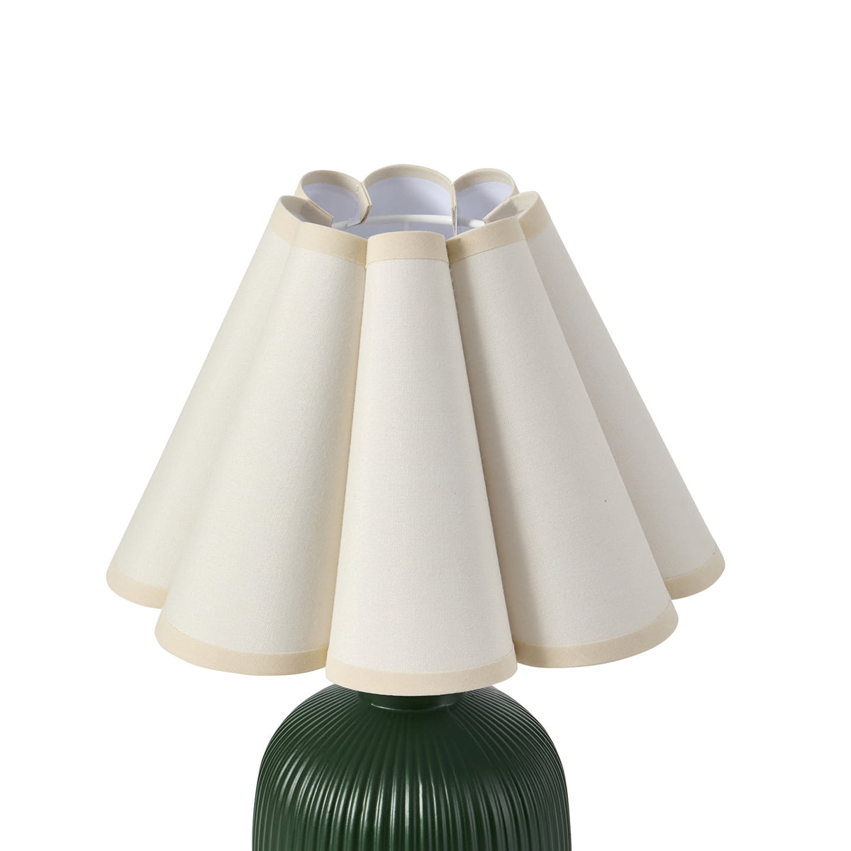 12.5-Inch Green Ceramic Table Lamp
