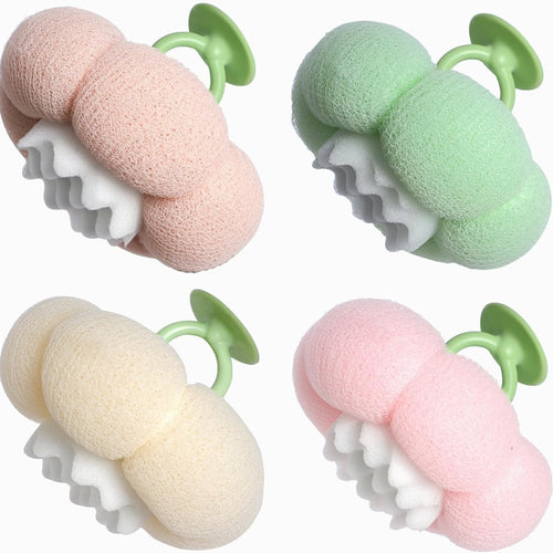 2-in-1 Flower-Shaped Bath Sponge