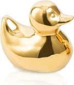 Golden Ceramic Duck Figurines