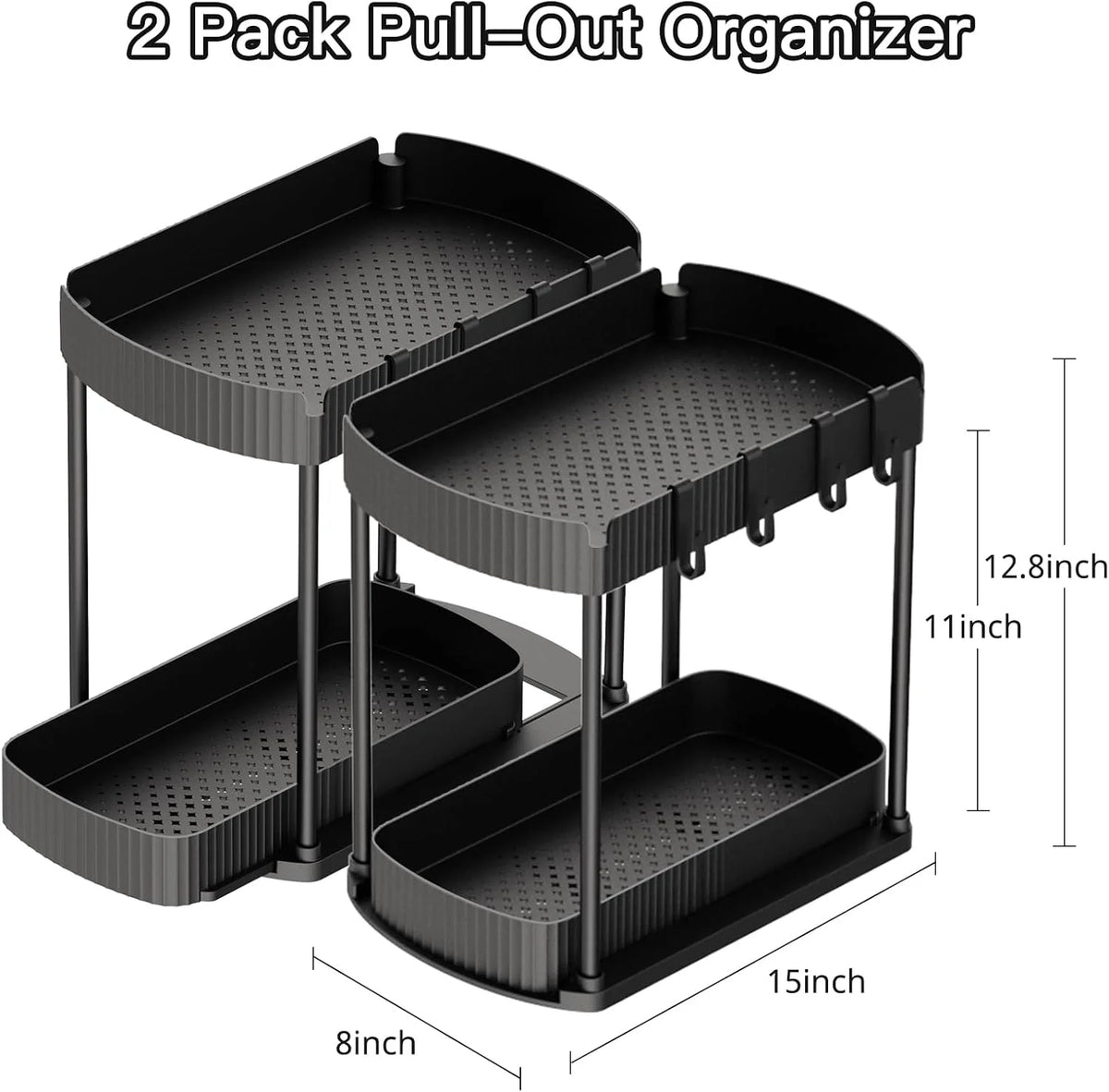 2-Pack Pull-Out Under-Sink Organizers