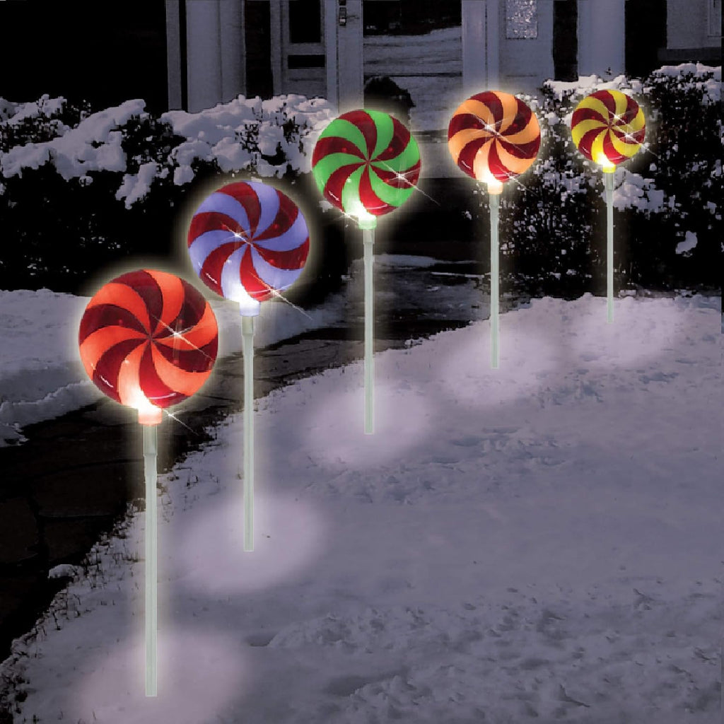 Color-Changing Lollipop Pathway Lights