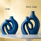 Modern Ceramic Vase Set of 2