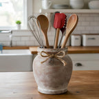 6.5-Inch Rustic Terracotta Ceramic Vase