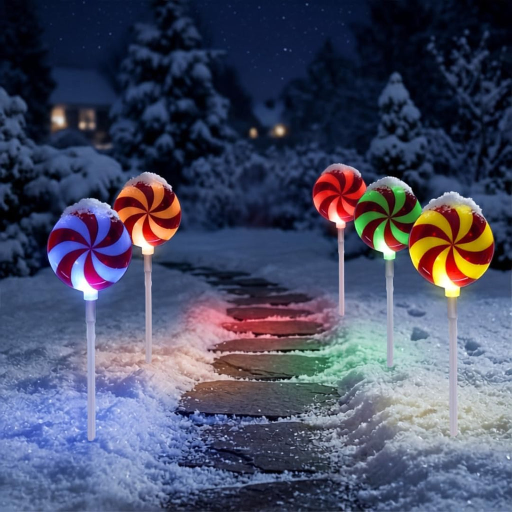 Color-Changing Lollipop Pathway Lights