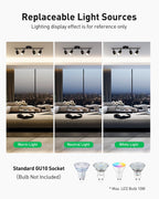4-Light Flexible LED Track Lighting