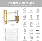 Bathroom Counter Organizer with Side Basket