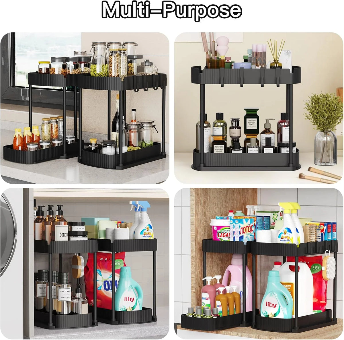 2-Pack Pull-Out Under-Sink Organizers