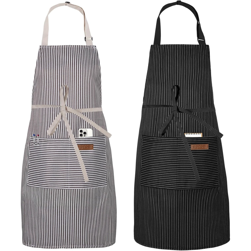 Adjustable Kitchen Aprons – 2 Pack