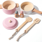 Wooden Pretend Play Kitchen Set
