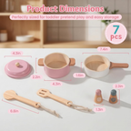 Wooden Pretend Play Kitchen Set