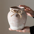 6.5-Inch Rustic Terracotta Ceramic Vase