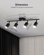 4-Light Flexible LED Track Lighting