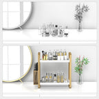 Bathroom Counter Organizer with Side Basket