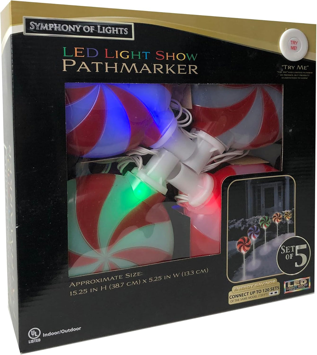 Color-Changing Lollipop Pathway Lights