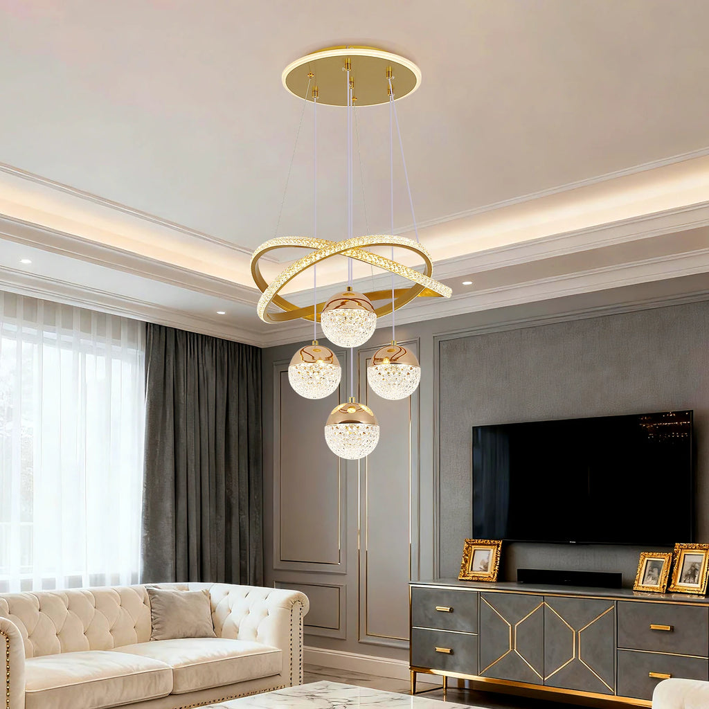 Modern 3-Color LED Chandelier