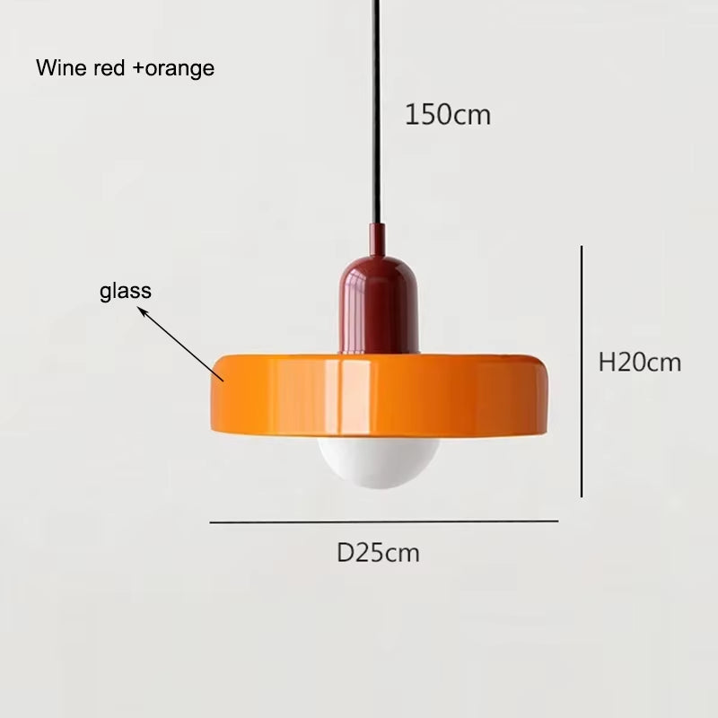 Nordic Retro Glass Pendant Light
