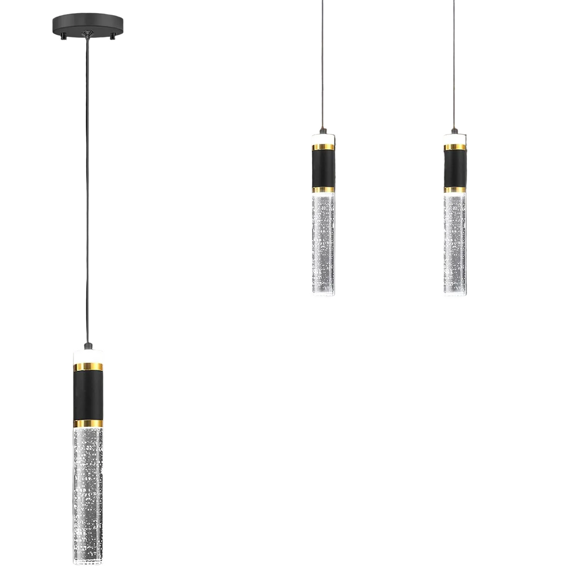 Modern Dimmable Crystal Pendant Light