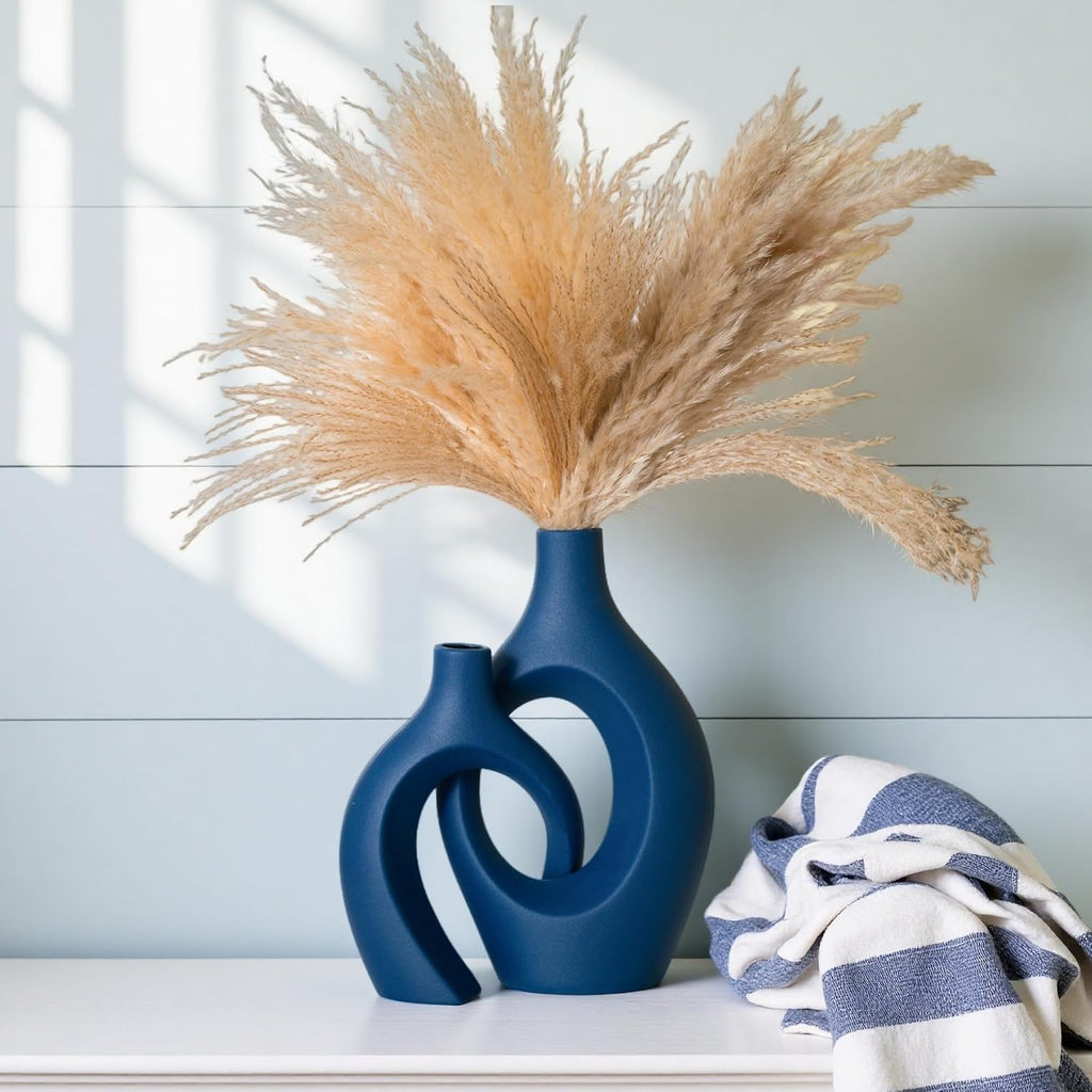 Modern Ceramic Vase Set of 2