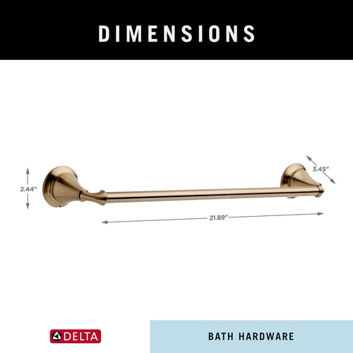 18-Inch Champagne Bronze Towel Bar