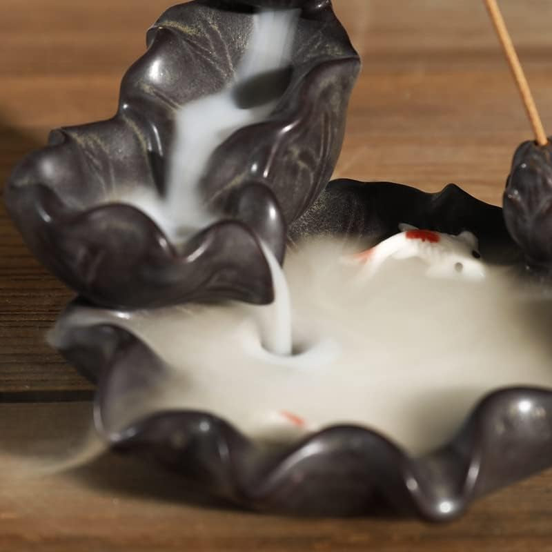 Ceramic Lotus Backflow Incense Burner