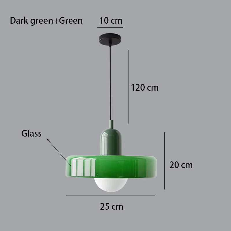 Nordic Retro Glass Pendant Light