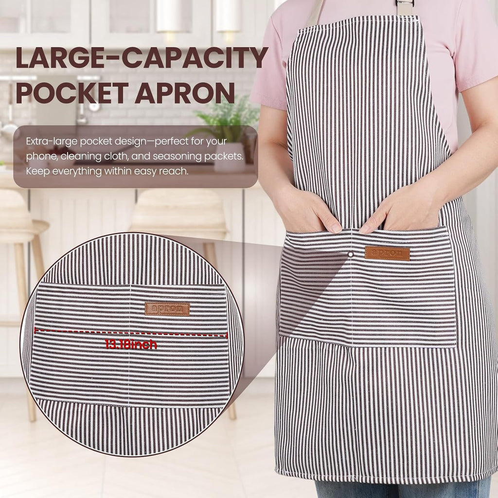 Adjustable Kitchen Aprons – 2 Pack